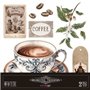 Decorative Transfers Coffee 30x30cm. 2 Hojas.