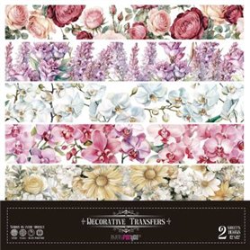 Decorative Transfers Borders 30x30cm. 2 Hojas.