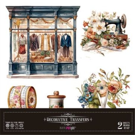 Decorative Transfers Sewing 30x30cm. 2 Hojas.