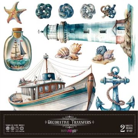 Decorative Transfers Maritim 30x30cm. 2 Hojas.