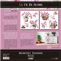 Decorative Transfers Pink Orchid 30x30cm. 2 Hojas.