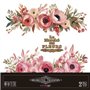 Decorative Transfers Pinky Roses 30x30cm. 2 Hojas.