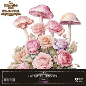 Decorative Transfers Blushrooms 30x30cm. 2 Hojas.