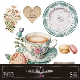 Decorative Transfers Tea 30x30cm. 2 Hojas.