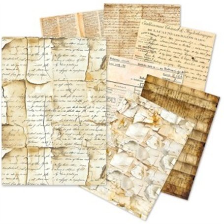 A5 Tissue Paper Set  VINTAGE MANUSCRIPT