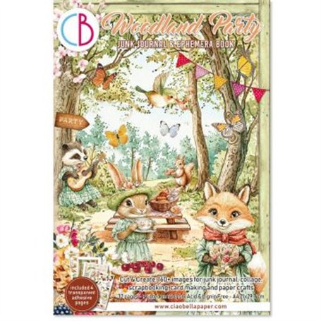  Ephemera Book A4 WOODLAND PARTY