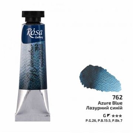 Acuarela ROSA GALLERY Azure Blue 762 tubo 10ml