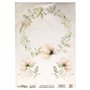 Papel Arroz CADENCE Leafy Rounds 02-1 30x42cm