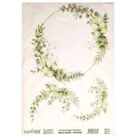 Papel Arroz CADENCE Leafy Rounds 03-1 30x42cm