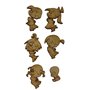 Conjunto Siluetas DM Familia "A Dormir". 