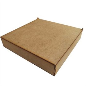 Caja en Dm. 250x250x50 mm.