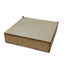Caja en Dm. COT2035, 200x200x50 mm.
