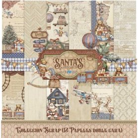 Colección Scrap  "Santa’s Workshop" 30x30cm. 12 Pap