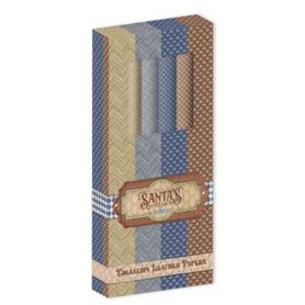 Kit Papel Cuero 4 pap. "Santa’s Workshop".