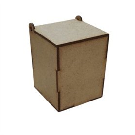 Caja en Dm. COT2045. 80x80x100 mm.