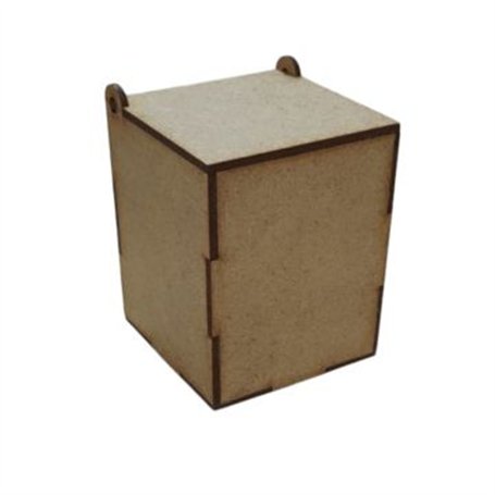 Caja en Dm. COT2045. 80x80x100 mm.