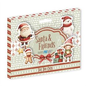 Die Cuts "Santa & Friends"  Paper for You. 20 piezas.