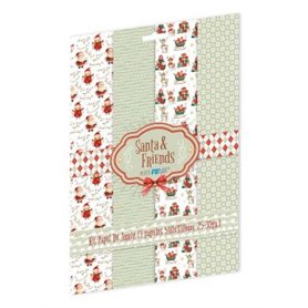 Kit papel de Arroz "Santa & Friends II"
