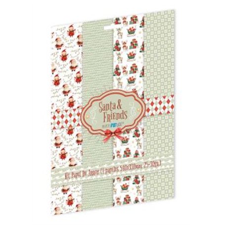 Kit papel de Arroz "Santa & Friends II"