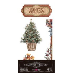 Decorative Transfers Santa’s Workshop15x30cm. 4 Hojas.