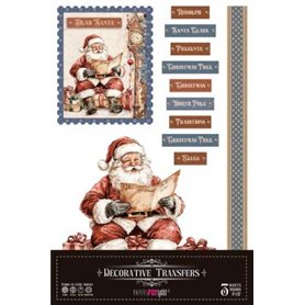 Decor Transfers Santa’s Workshop 20x30cm. 3 Hojas.