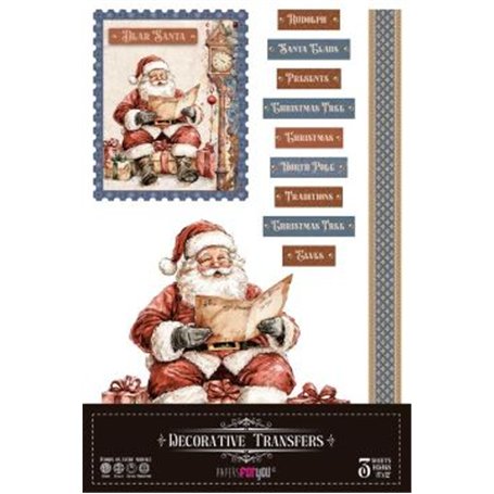 Decor Transfers Santa’s Workshop 20x30cm. 3 Hojas.