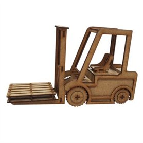 Grua con Palet Dm. 9x17,5x28 cm