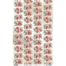 Papel De Arroz " La Vie En Fleurs Poppy IV"  54x33cm