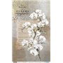 Papel De Arroz " La Vie En Fleurs White Orchid I"  54x33cm