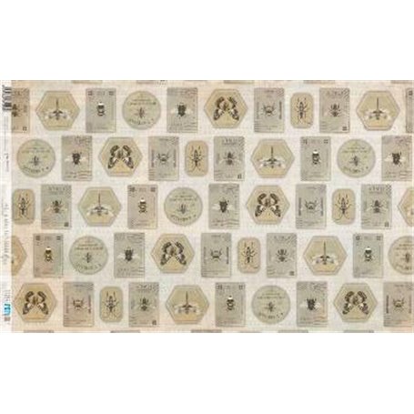 Papel De Arroz " La Vie En Fleurs Bug´s Gardem VI"  54x33cm