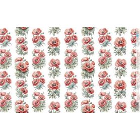 Papel De Arroz " La Vie En Fleurs Poppy X"  54x33cm