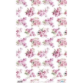 Papel De Arroz " La Vie En Fleurs Pink Orchid X"  54x33cm