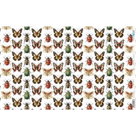 Papel De Arroz " La Vie En Fleurs Bug´s Gardem XI"  54x33cm