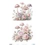 Papel De Arroz " La Vie En Fleurs Blushrooms VII"  54x33cm