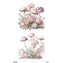 Papel De Arroz " La Vie En Fleurs Blushrooms VIII"  54x33cm