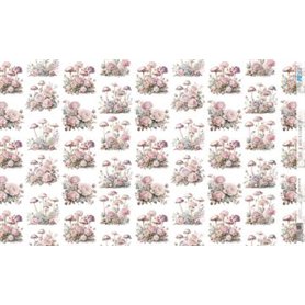 Papel De Arroz " La Vie En Fleurs Blushrooms X"  54x33cm