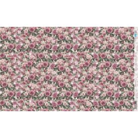 Papel De Arroz " La Vie En Fleurs Vintage Rose VI"  54x33cm