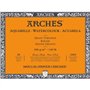 Arches Aquarelle 100% algodón Grueso300g Bloc Encolado 4L 23x31 cm.