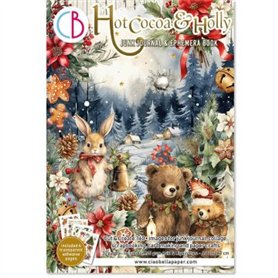 HOT COCOA & HOLLY Ephemera Book A4