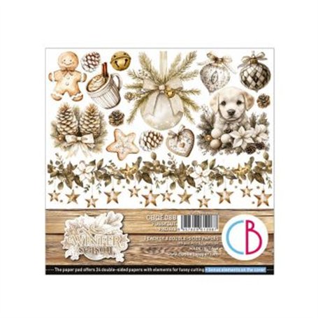 Winter season  Fussy Cut Pad 6"x6" 24/Pkg