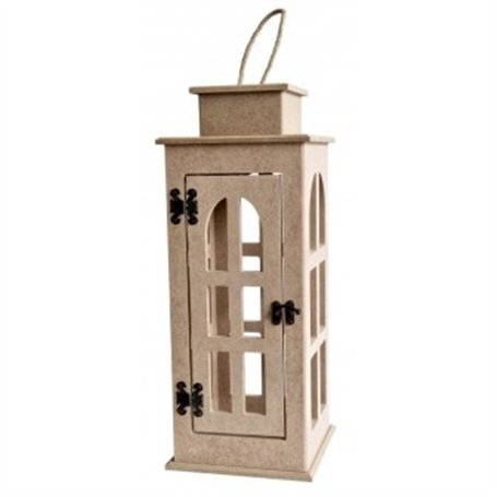 Farol rectangular DM 45x18x18 cm
