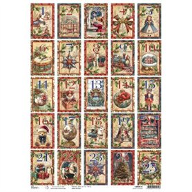 Rice Paper A3 Advent Calendar