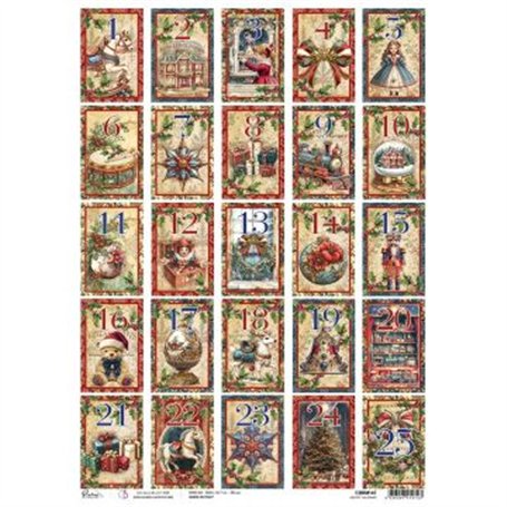 Rice Paper A3 Advent Calendar