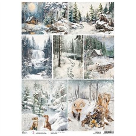 Rice Paper A3 Winter Landscapes