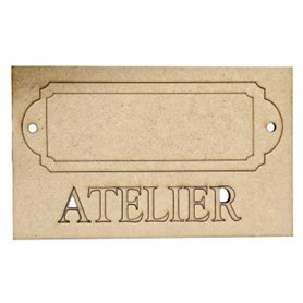 Etiqueda DM + letras ATELIER