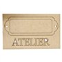Etiqueda DM + letras ATELIER