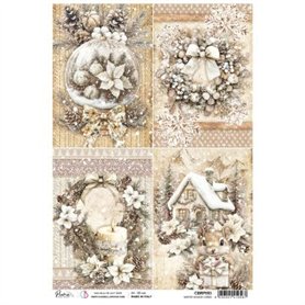 Rice Paper A4 A Winter Season Cards