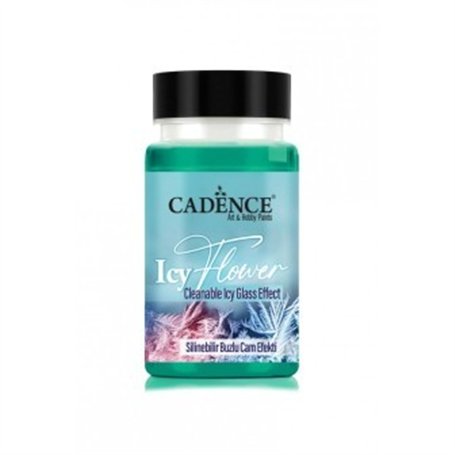 Icy Flower Glass Effect Turquoise Green 90 ml