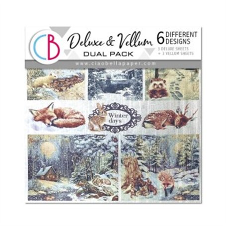 Deluxe Silver & Vellum MIXED 15x15cm