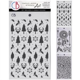 Forest Tales Stencil –Triple Layer Set